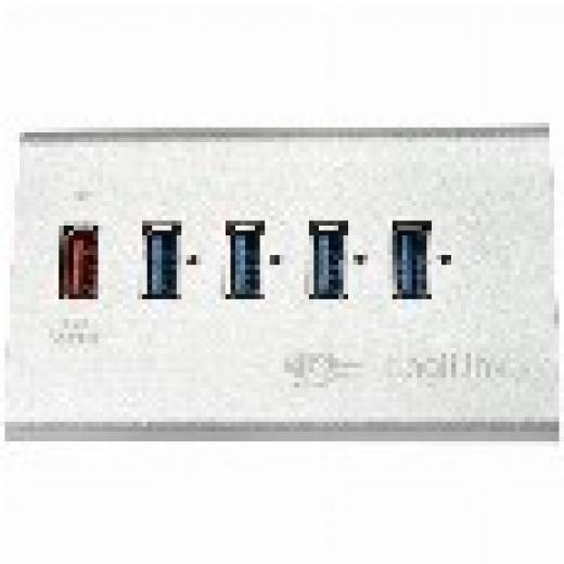 HUB 5Port LogiLink SuperSpeed 1x USB Power passiv Silver