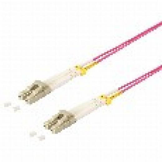 Patchkabel Duplex LWL LC/LC OM4 10m violett
