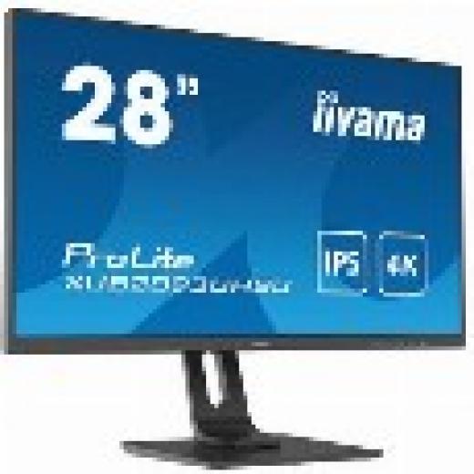 71cm/28 (3840x2160) iiyama ProLite XUB2893UHSU-B1 16:9 3ms IPS HDMI DisplayPort VESA Pivot Speaker 4K Black