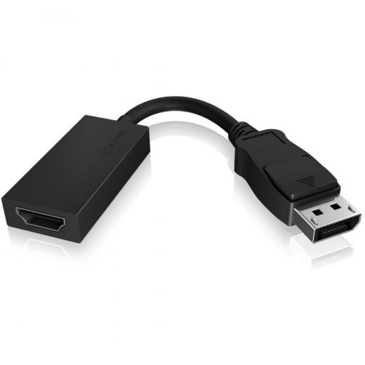 Adapter ICY BOX DisplayPort (1.2) > HDMI 4K 60Hz Black