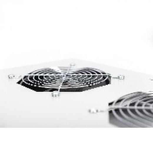 NWSZ Dachlüftereinheit Digitus für Unique Serverschränke 4 Lüfter, Schalter, Thermostat, 552 m³ zirk./h, Farbe Grau (RAL 7035)