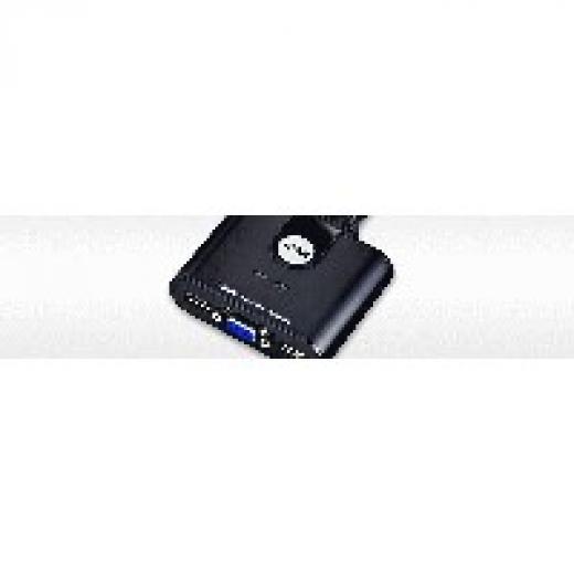 KVM Cable Switch 2xKVM 4xUSB 2xVGA ATEN Black