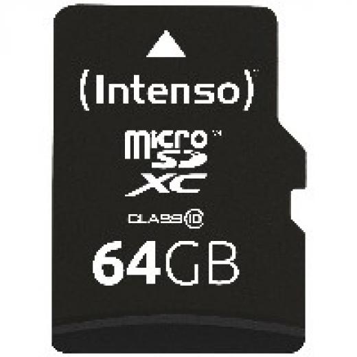64GB Intenso MicroSDXC 20MB/s +Adapter