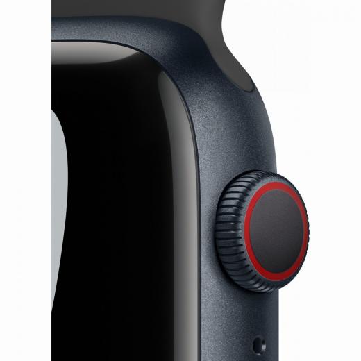 Apple Watch Series 7 Nike Aluminium 45mm Cellular Mitternacht (Sportarmband anthrazit/schwarz) *NEW*