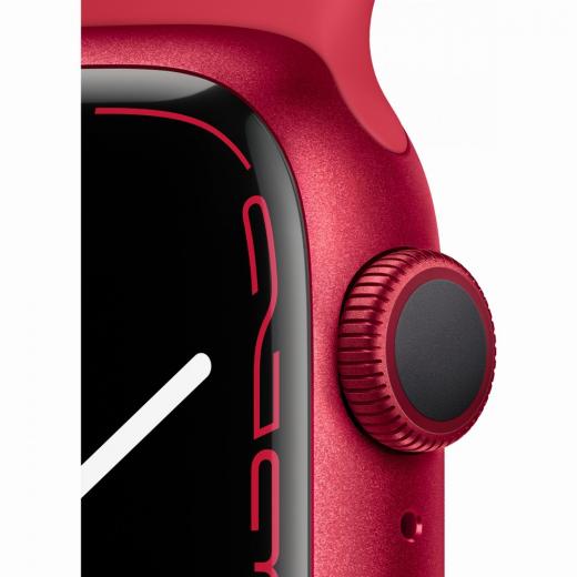 Apple Watch Series 7 Aluminium 41mm Rot (Sportarmband rot) *NEW*