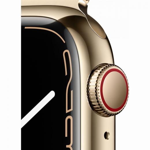 Apple Watch Series 7 Edelstahl 41mm Cellular Gold (Milanaise gold) *NEW*