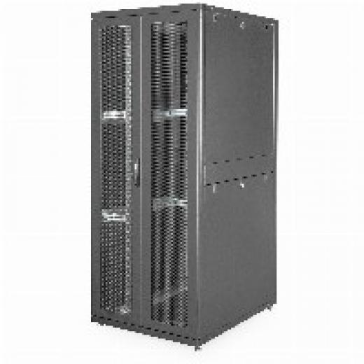 Serverschrank 19 42HE Digitus 1970x800x1000 mm, Farbe black (RAL 9005), perforierte Tür