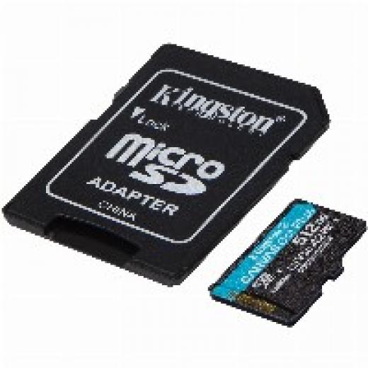 512GB Kingston Canvas Go! Plus microSDXC 170MB/s +Adapter