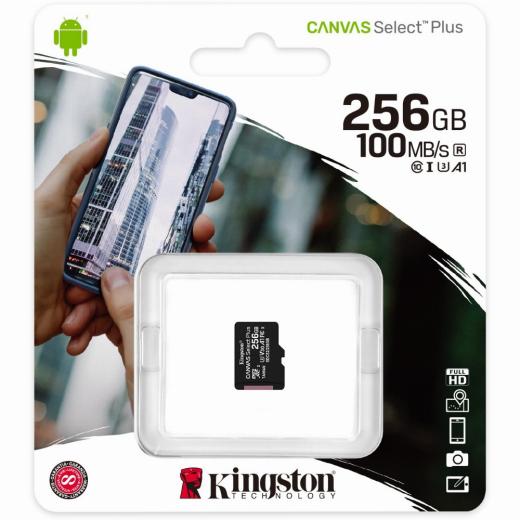 256GB Kingston Canvas Selevt Plus microSDXC 100MB/s
