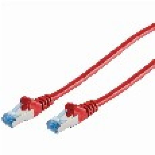 Patchkabel CAT6a RJ45 S/FTP 1m Red