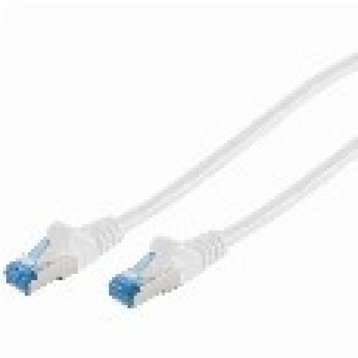 Patchkabel CAT6a RJ45 S/FTP 1m White