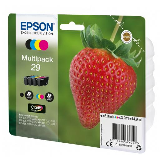 TIN Epson 29 C13T29864012 Multipack 4er Pack BK/C/M/Y