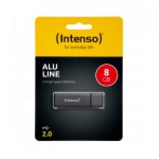 STICK 8GB USB 2.0 Intenso Alu Line Grey