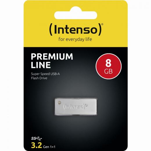 STICK 8GB USB 3.0 Intenso Premium Line silver