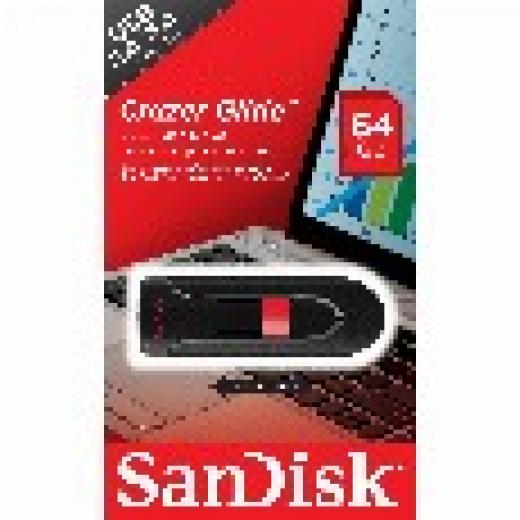 STICK 64GB 2.0 SanDisk Cruzer Glide black