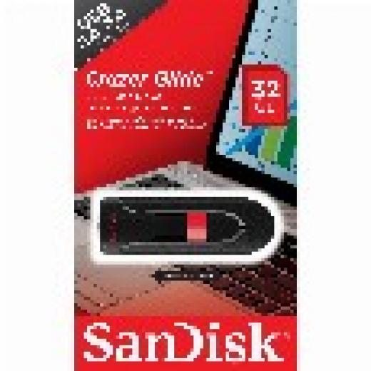STICK 32GB USB 2.0 SanDisk Cruzer Glide black