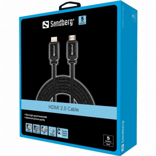 HDMI (ST-ST) Sandberg 5m 4K 60Hz Black