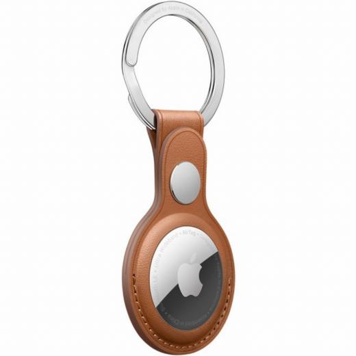 Apple AirTag Schlüsselanhänger aus Leder (Sattelbraun) *NEW*