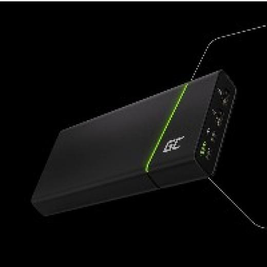 Powerbank Green Cell PowerPlay Ultra 2xUSB 2xUSB-C Power Delivery 26800mAh 128W Black