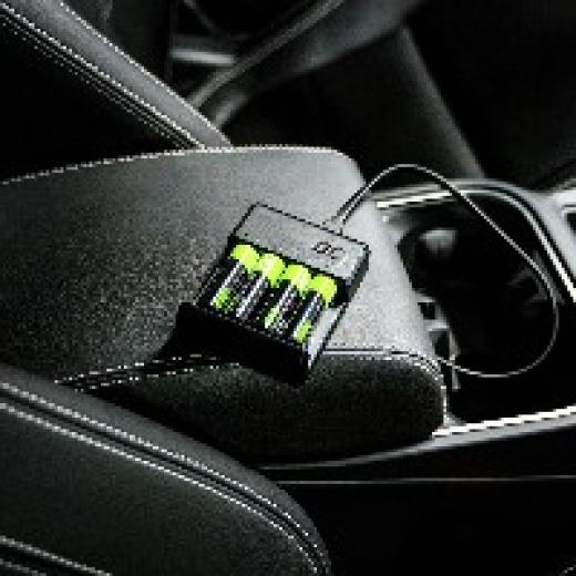 Akku Ladegerät Green Cell VitalCharger Ni-MH AA/AAA microUSB USB-C Port Black