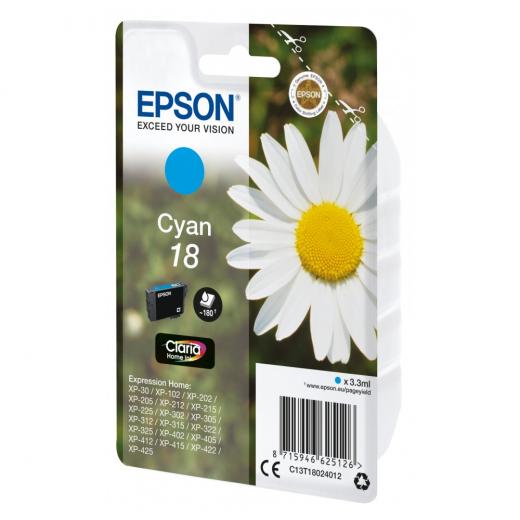 TIN Epson T18024012 Cyan NEUE VERPACKUNG
