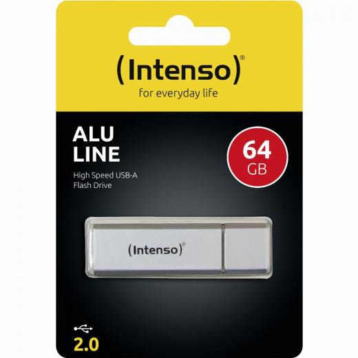 STICK 64GB USB 2.0 Intenso Alu Line Silver