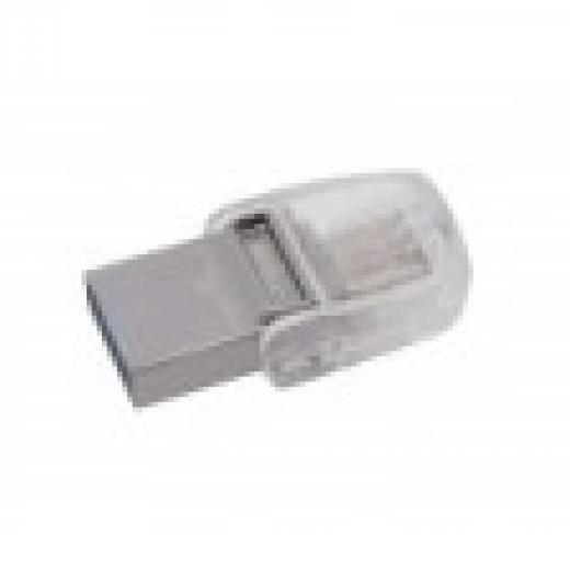 STICK 64GB USB 3.1 Kingston DataTraveler microDuo 3C Type-A/Type-C for Apple Silver