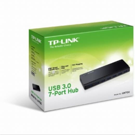 HUB 7Port TP-Link UH700 SuperSpeed 5Gbit/s aktiv mit Netzteil Black