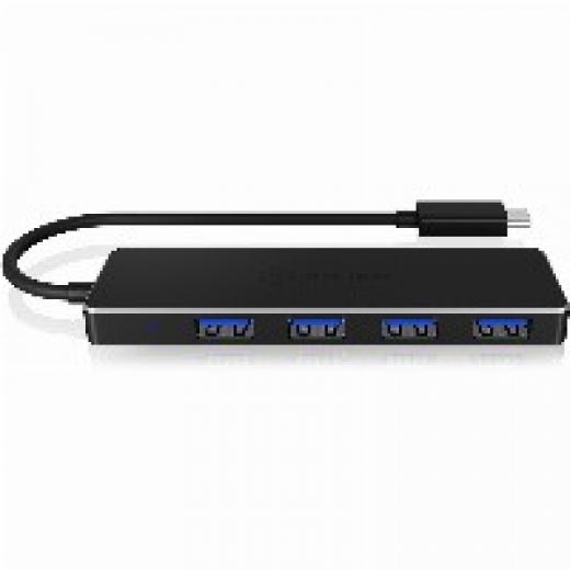 HUB 4Port ICY BOX SuperSpeed passiv Black