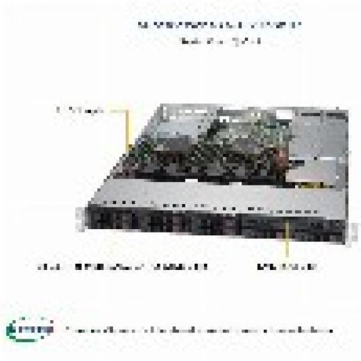 Barebone Server 1U Dual 3647 8 Hot-swap 2,5 750W Redundant Platinum SuperServer 1029P-WTR