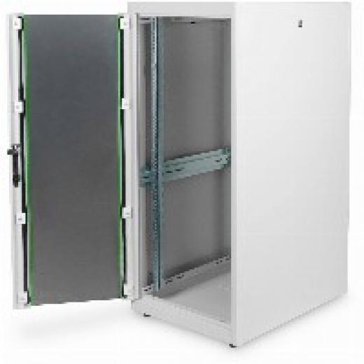 Netzwerkschrank freistehend 19 26HE Digitus 1300x600x800 mm, Farbe Grau RAL 7035, mit Glasfronttür