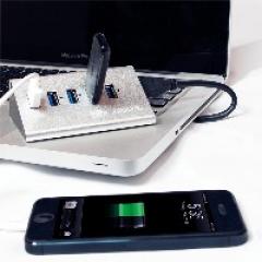 HUB 5Port LogiLink SuperSpeed 1x USB Power passiv Silver