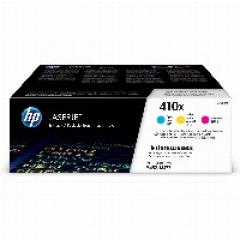 TON HP 410X 3er-Pack Cyan/Magenta/Gelb Original hoher Reichweite