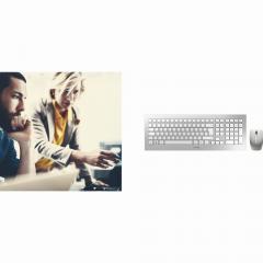 Cherry DW 8000 RF Wireless QWERTZ Deutsch Silber - white Tastatur