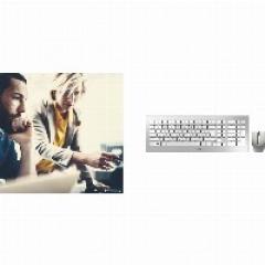 Cherry DW 8000 RF Wireless QWERTZ Deutsch Silber - white Tastatur