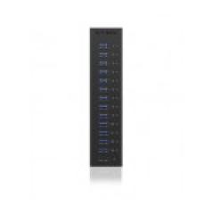 USB 3.0 , 13 Port, +1x Ladeport Aluminium-mit Netzteil ICY BOX
