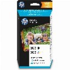 TIN HP 303 Photo Value Pack black, cyan, magenta, yellow + 40 Blatt/10x15cm Papier Z4B62EE
