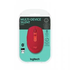 Logitech M590 Silent Bluetooth Optisch red