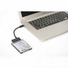 KAB Adapter USB-C > SATA 22 Pin (SATA III + Power) Digitus Black