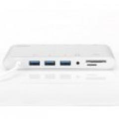 KAB USB-C > Multi Adapter 3xUSB3.0/Audio/Micro SD/SDXC/Gigabit Lan/DisplayPort/HDMI/VGA/USB-C Digitus Silver