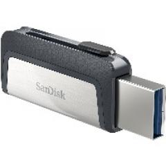 STICK 64GB USB 3.1 SanDisk Ultra Dual Drive Type-A/Type-C black/silver