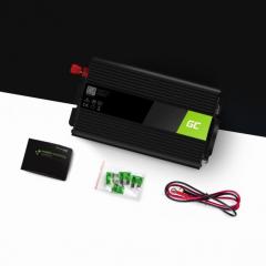 Green Cell KFZ Spannungswandler Power Inverter 12V > 220V 1000/2000W Black