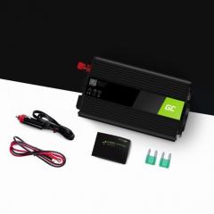 Green Cell KFZ Spannungswandler Power Inverter 12V > 230V 500/1000W Black