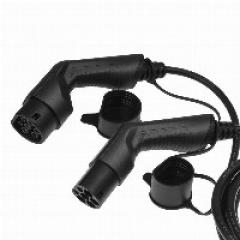 Green Cell Elektroauto Ladekabel/ electric car charging cable Typ 2 11KW 16A 7m Black