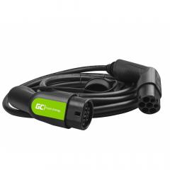 Green Cell Elektroauto Ladekabel/ electric car charging cable Typ 2 11KW 16A 7m Black