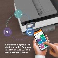 T HP OfficeJet Pro 8022e 4800 x 1200 DPI Air Print USB LAN WiFi Duplex