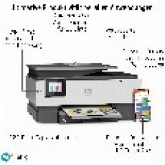 T HP OfficeJet Pro 8022e 4800 x 1200 DPI Air Print USB LAN WiFi Duplex