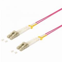 Patchkabel Duplex LWL LC/LC OM4 10m violett