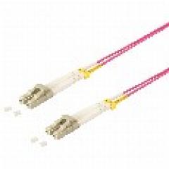 Patchkabel Duplex LWL LC/LC OM4 10m violett