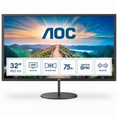81,3cm/32 (2560x1440) AOC Q32V4 16:9 4ms IPS HDMI DisplayPort VESA Speaker QHD Black